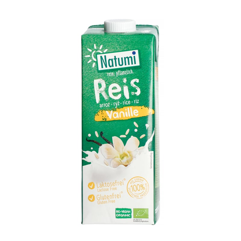 Natumi - Rice-Vanilla Unsweetened Glutenfree Drink 1L
