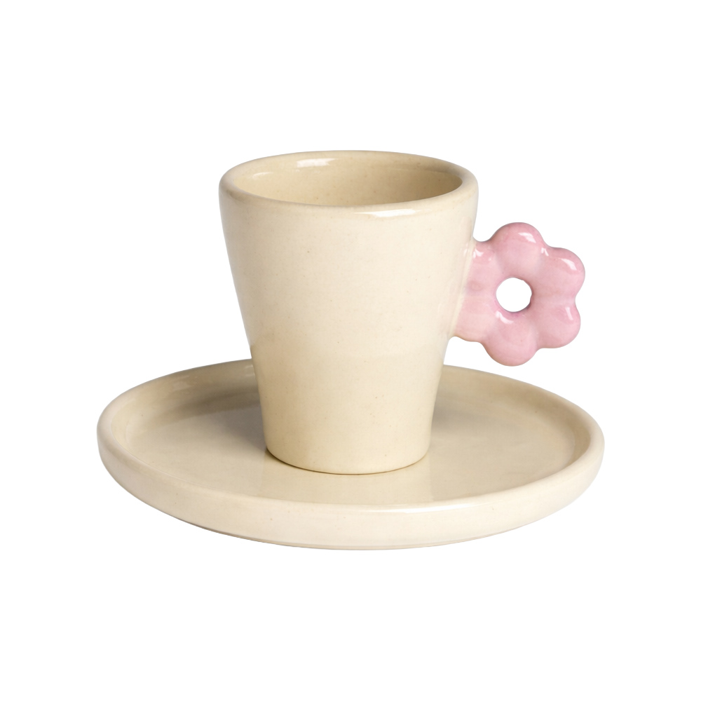 Ceramics 36 - Filiżanka i spodek Bloom fioletowy