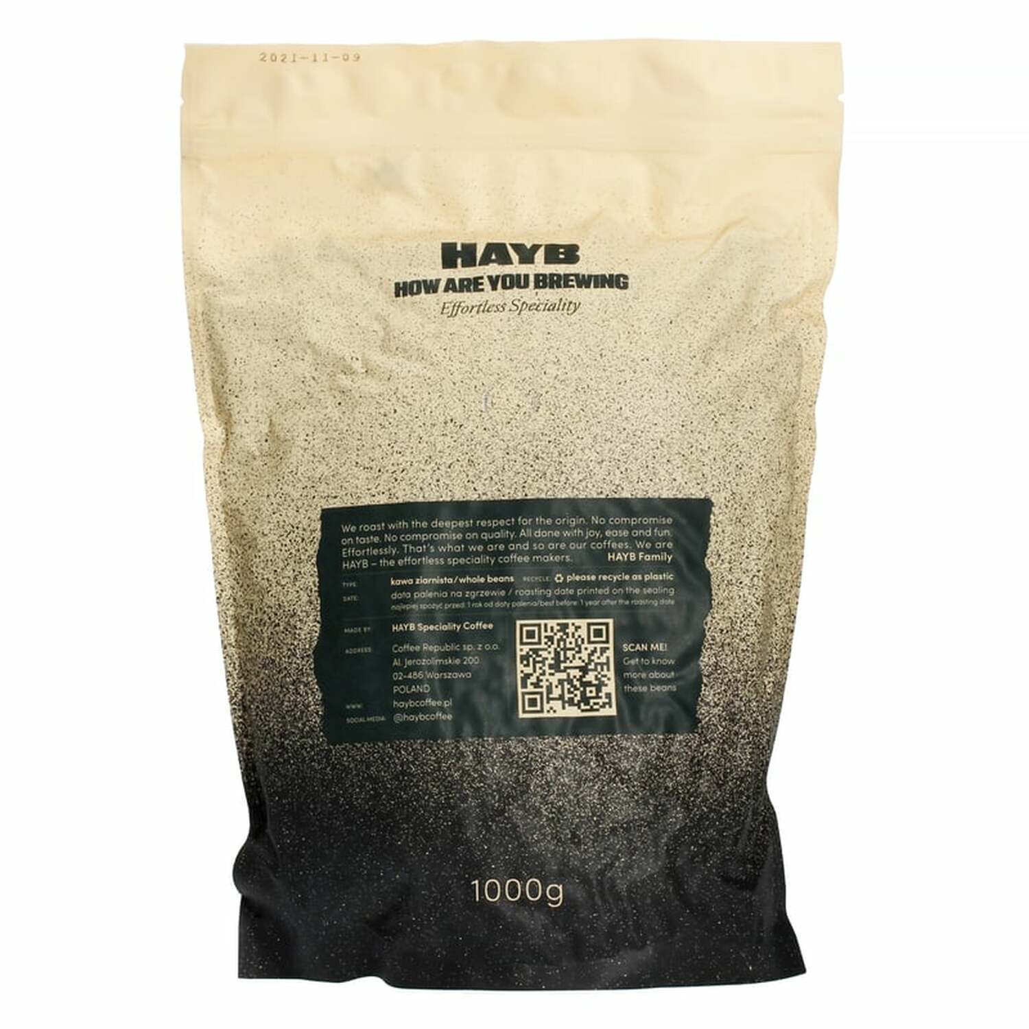 HAYB - Black Espresso Blend 1kg