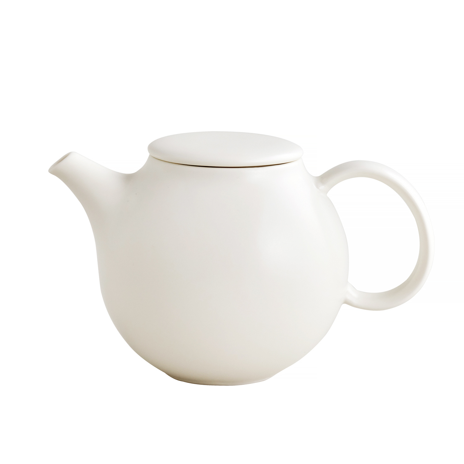 KINTO - PEBBLE Teapot with Stainless Tea Strainer - White 480ml