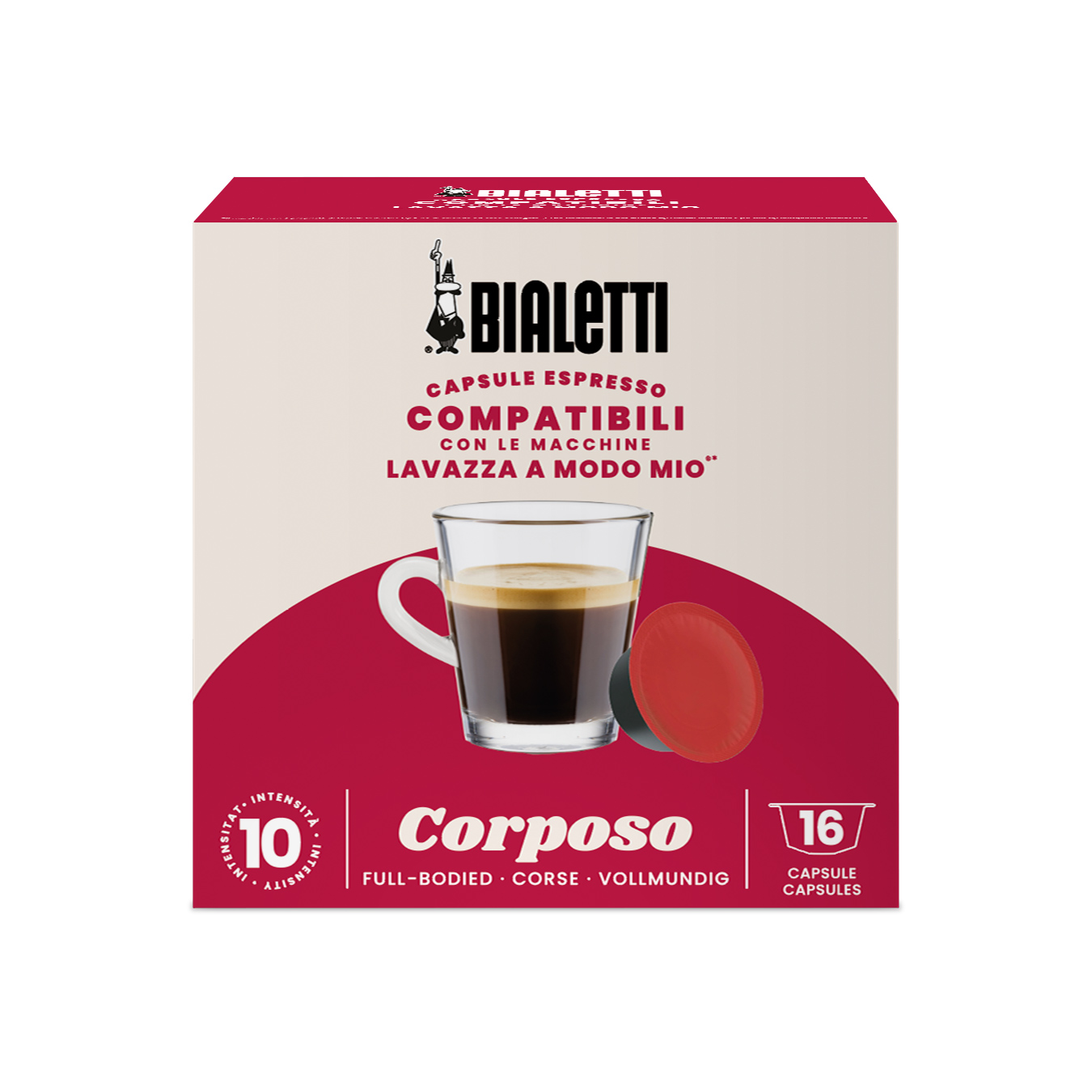 Bialetti - Lavazza a Modo Mio - Corposo - 16 Capsules