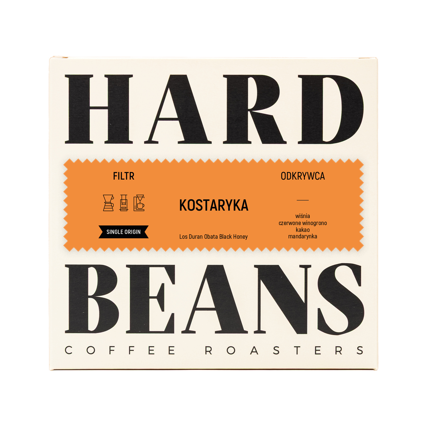 Hard Beans - Costa Rica Los Duran Obata Black Honey Filter 250 g