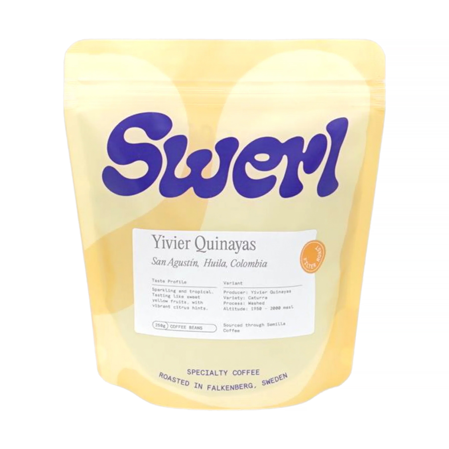 Swerl Coffee - kawa ziarnista Kolumbia Yivier Quinayas Washed Filter 250 g