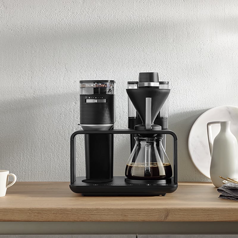 Melitta - EPOS Black-Silver - Filter Coffee Machine with Integrated Grinder