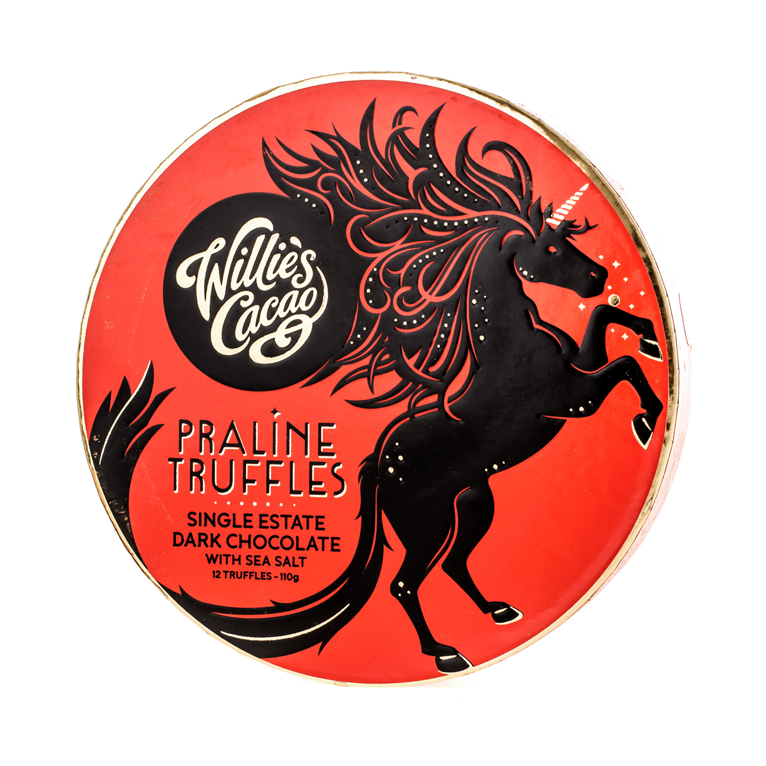 Willie's Cacao - Czekoladki - Praline Truffles Dark Chocolate with Sea Salt 110g