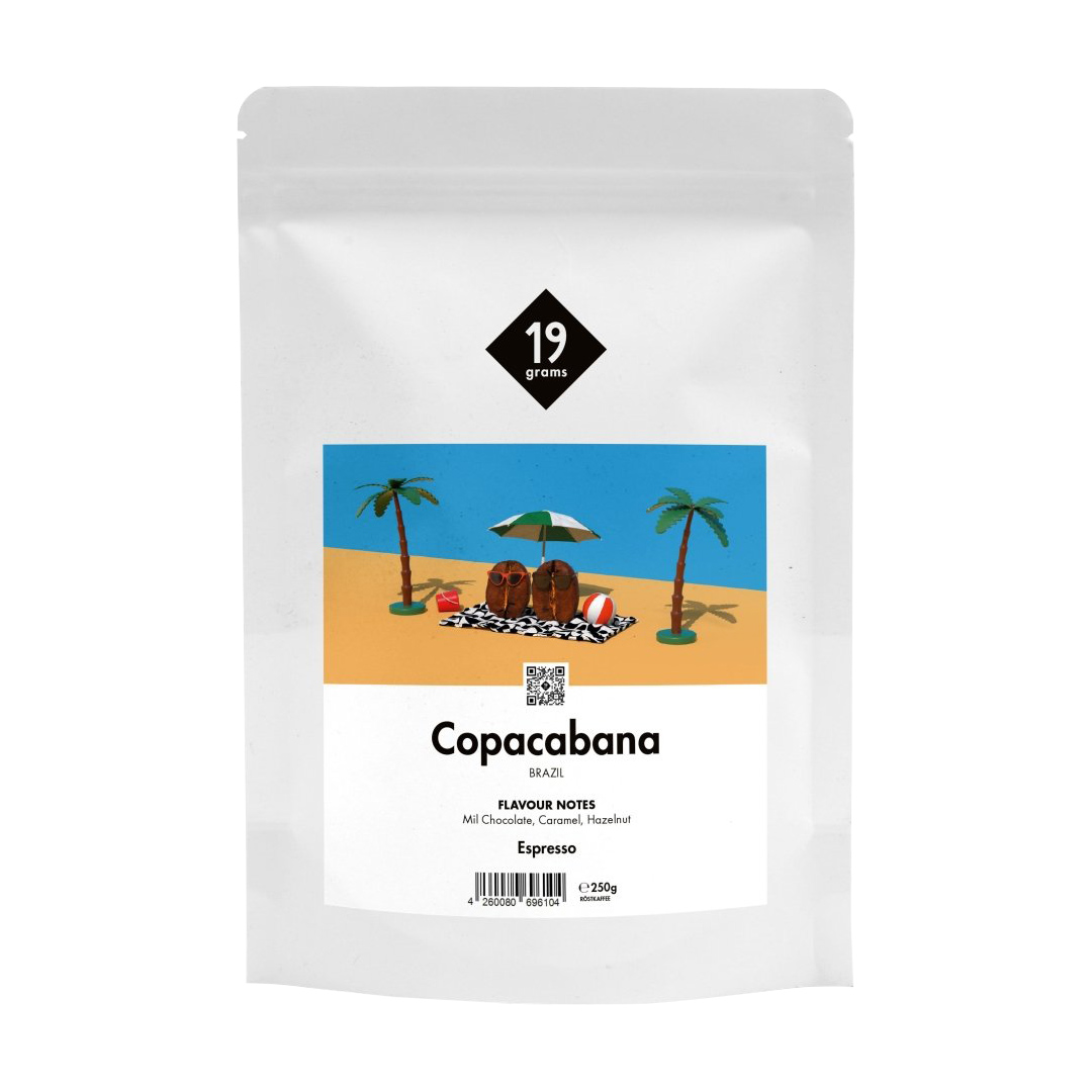 19grams - kawa ziarnista Brazylia Copacabana Natural Espresso 250 g
