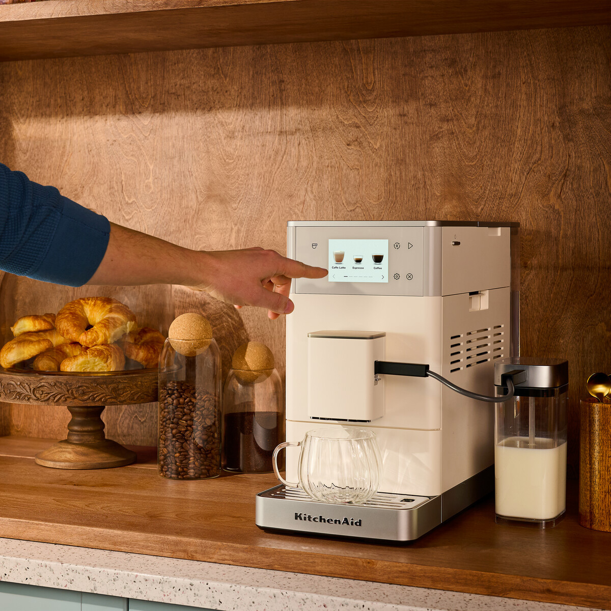 KitchenAid - Automatic Espresso Machine KF4 porcelain