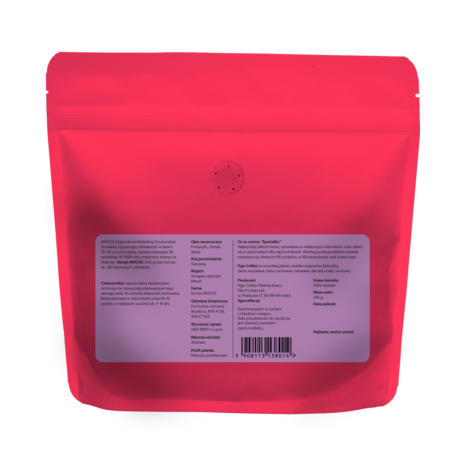 Figa Coffee - Tanzania Itumpi AB Washed Filter 250 g