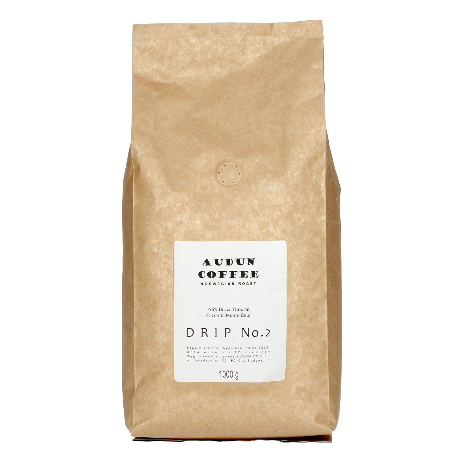 Audun Coffee - Drip No. 2 Brazil Fazenda Monte Belo Filter 1kg