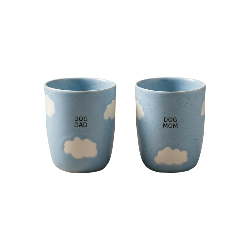 Egg Back Home - Set of 2 cups Cloud Dog Mom and Dog Dad 220 ml