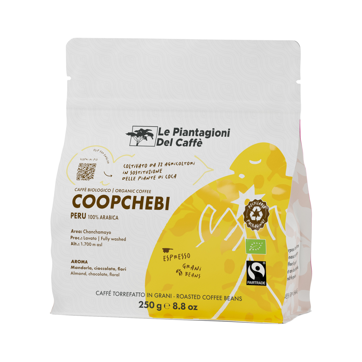 Le Piantagioni del Caffe - kawa ziarnista Coopchebi Espresso 250 g