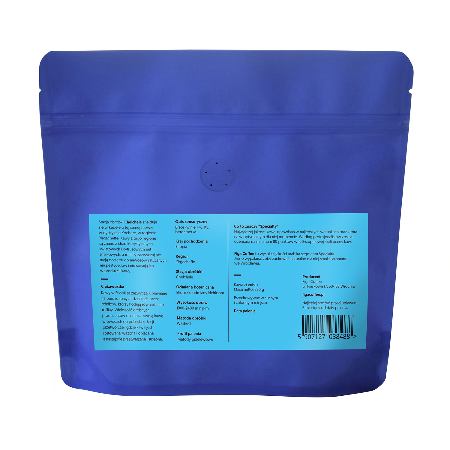 Figa Coffee - kawa ziarnista Etiopia Chelchele Washed Filter 250 g