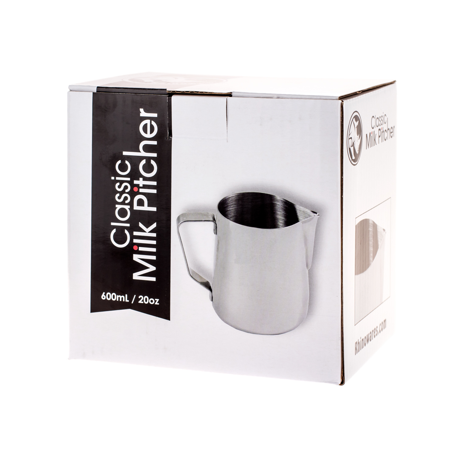 Rhinowares Barista Milk Pitcher Classic - Silver 600 ml