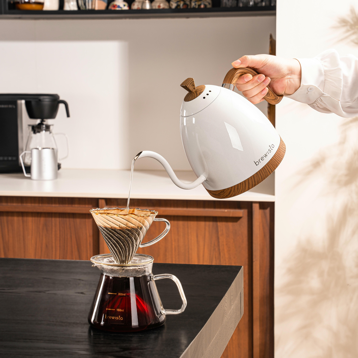 Brewista - Artisan Variable Temperature Kettle Perłowa Biel 1l - Czajnik elektryczny