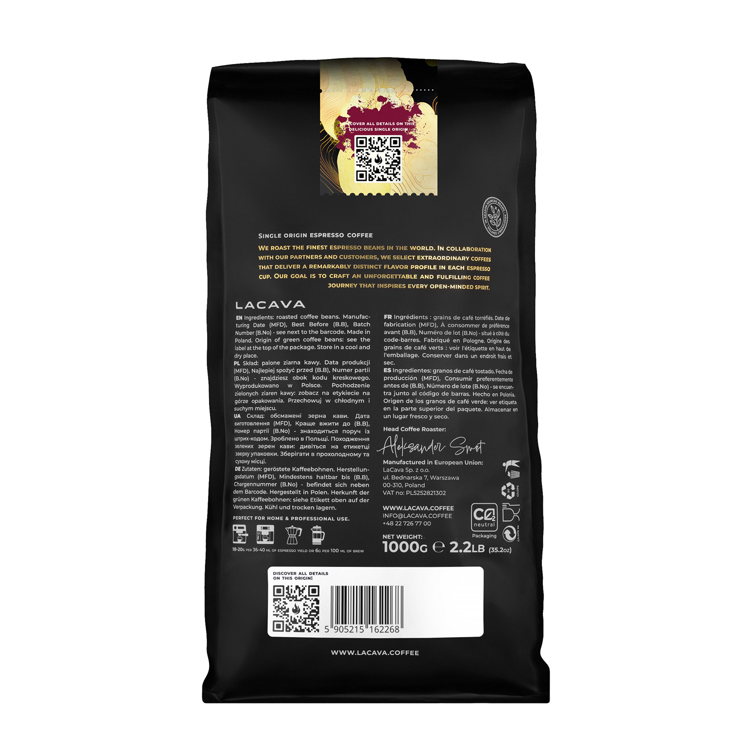 LaCava - Ethiopia Worka Washed Espresso 1kg