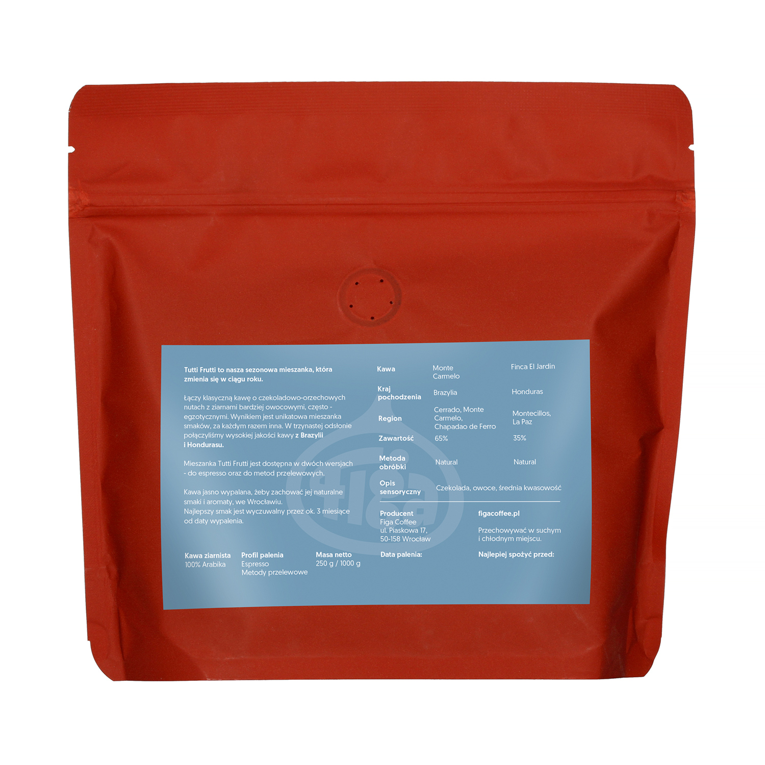Figa Coffee - kawa ziarnista Tutti Frutti 13 Blend Filter 250 g