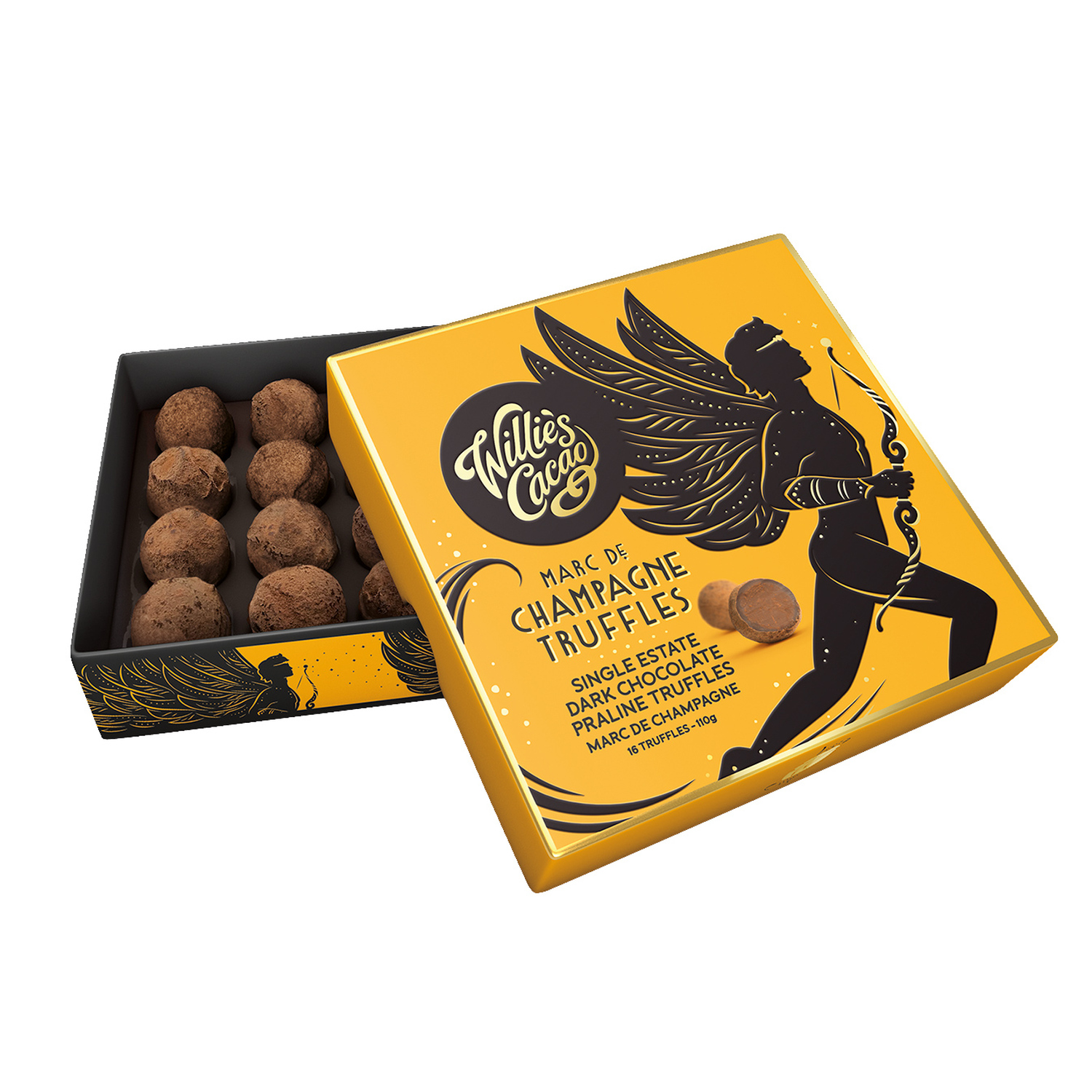 Willie's Cacao - Czekoladki -  Praline Truffles - Marc de Champagne 35g