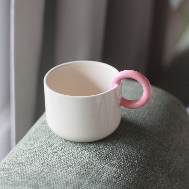 Ceramics 36 - 365 Ceramic Cup 200ml Pink Cup Holder