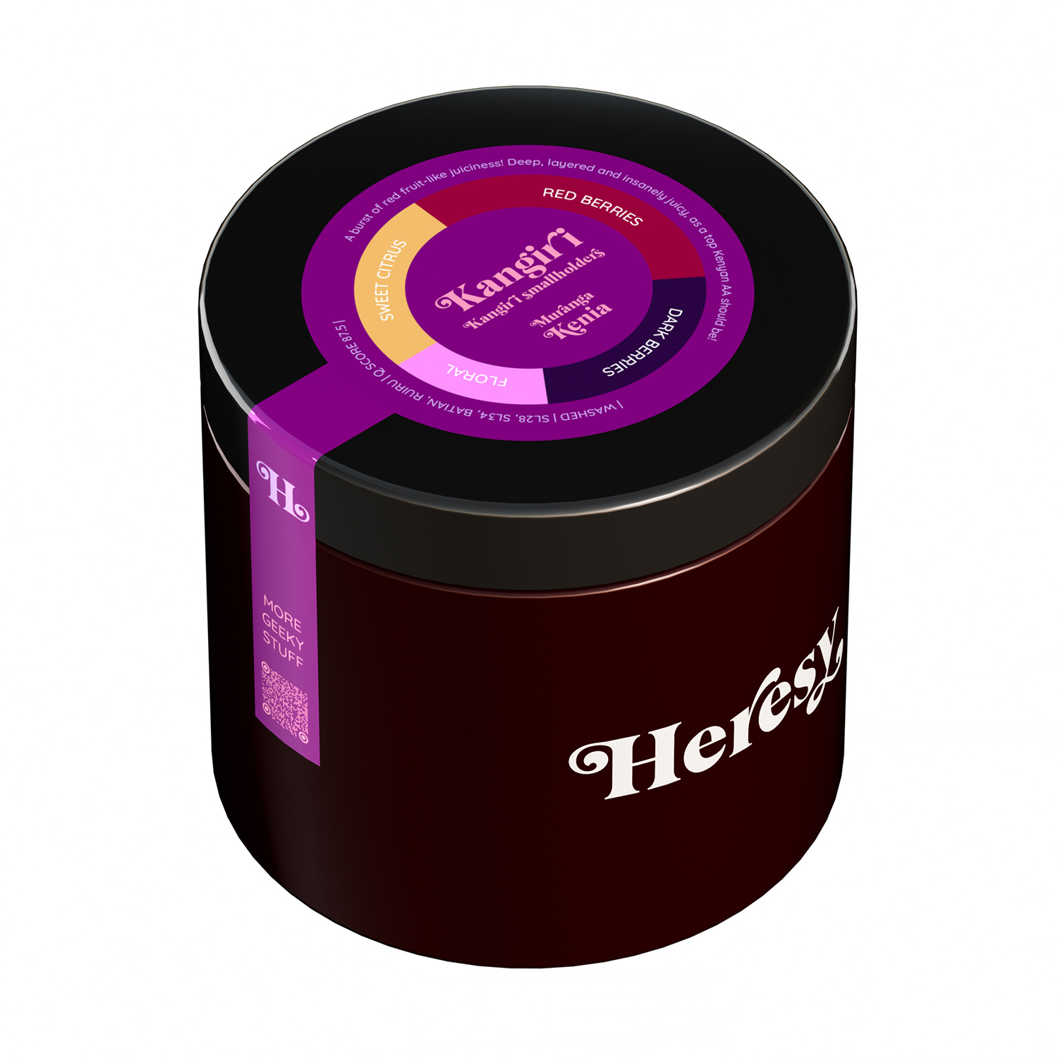 Heresy - kawa ziarnista Kenia Kangiri Washed Filter 252 g