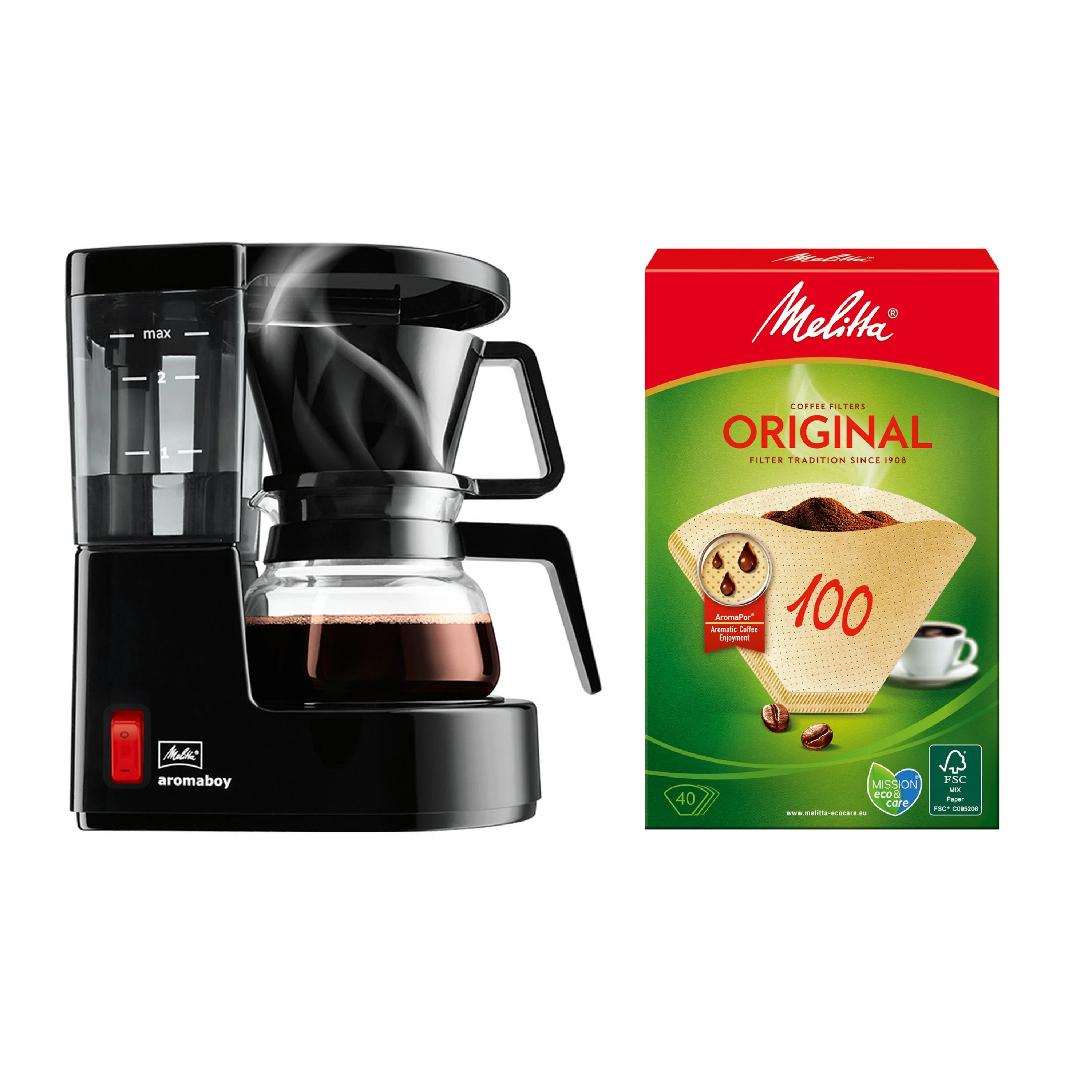 Melitta - Aromaboy Black - Filter Coffee Machine