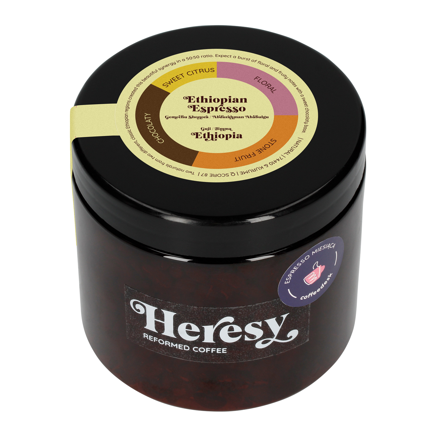 ESPRESSO MIESIĄCA: Heresy - Etiopia Jimma & Guji Natural 252g