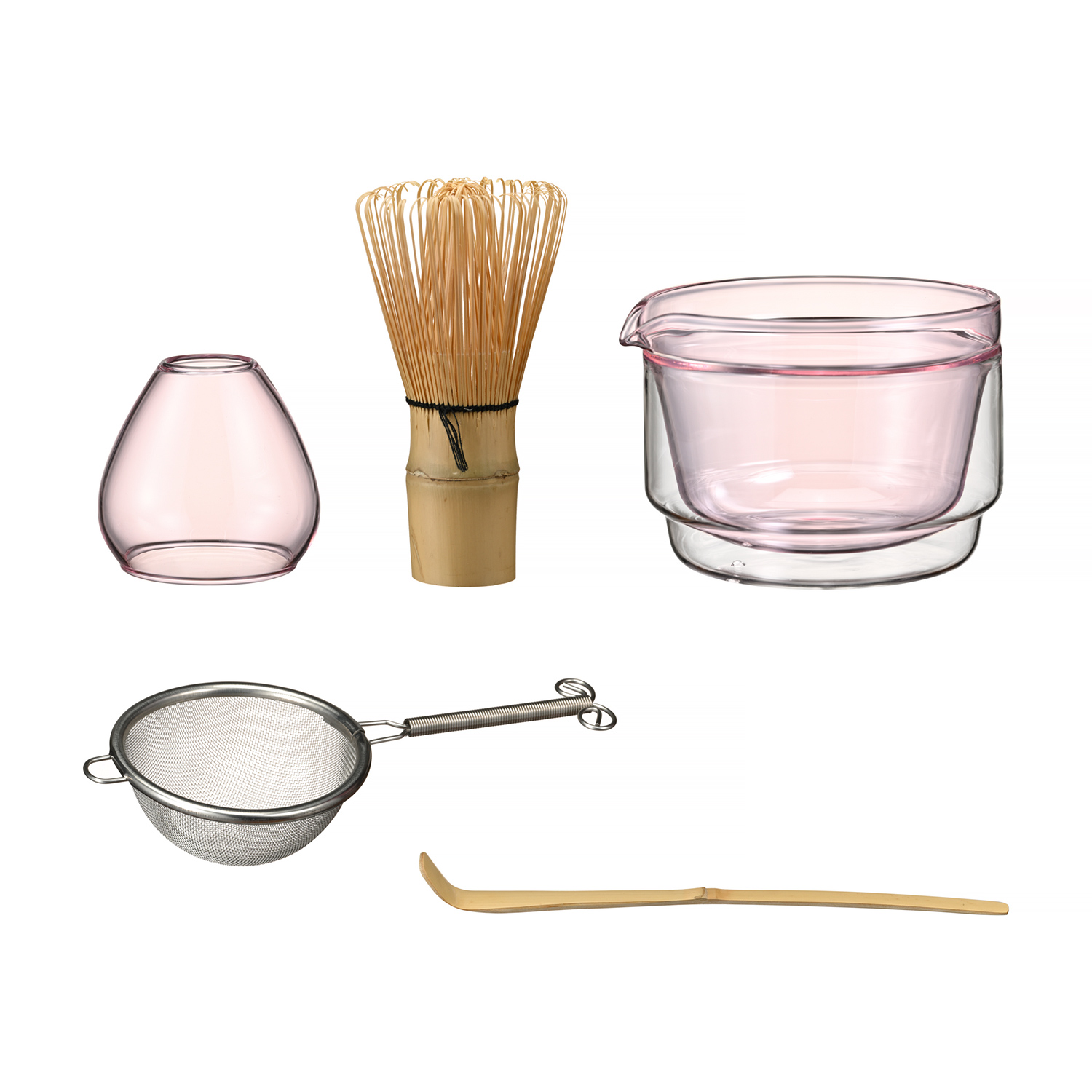 Hario - zestaw do matchy - różowy