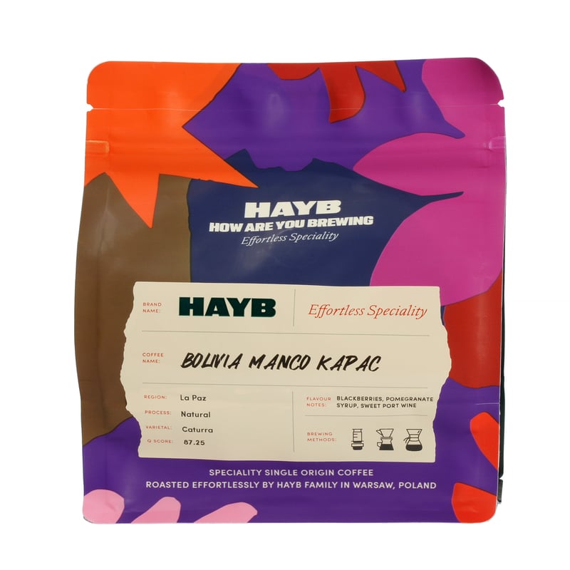 HAYB - Boliwia Manco Kapac Natural Filter 250g