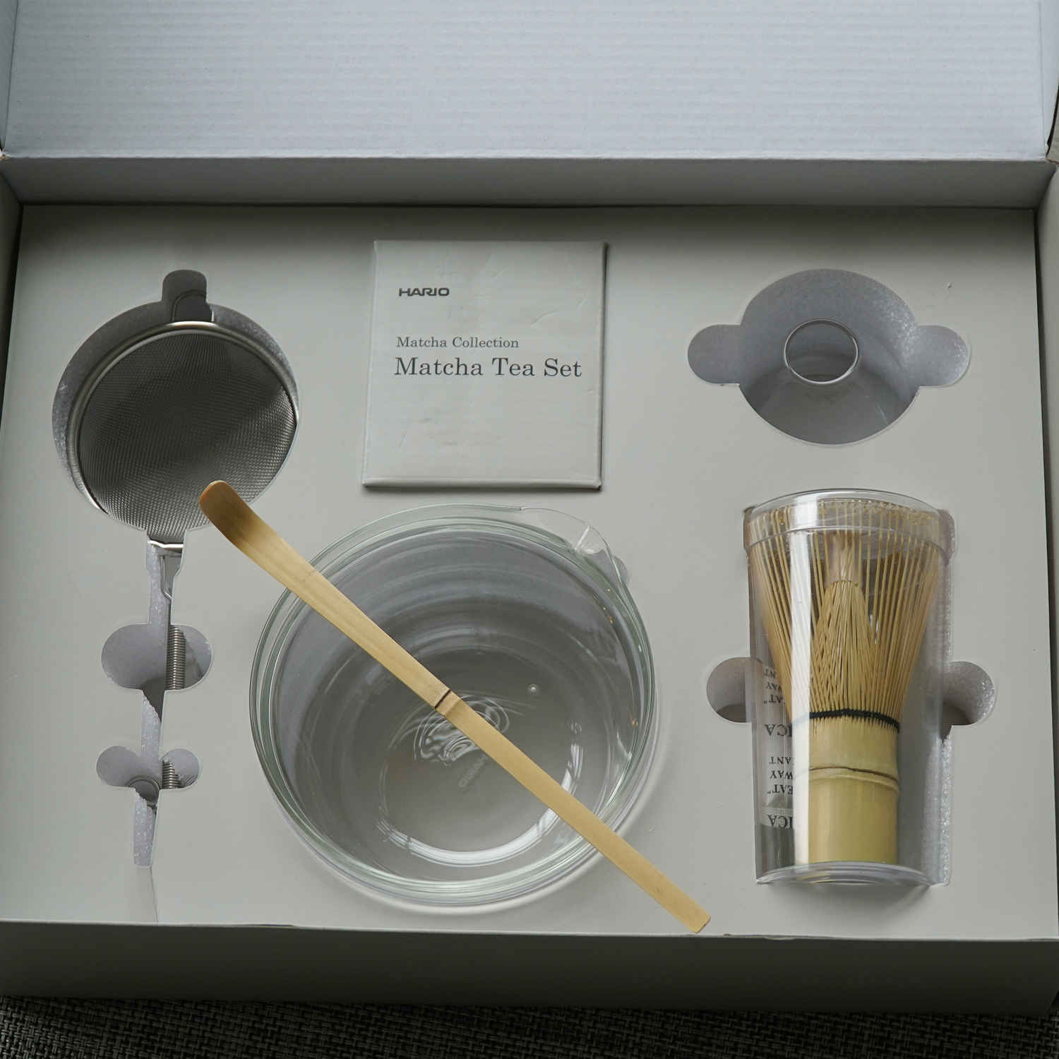 Hario - zestaw do matchy - transparentny