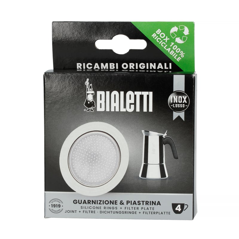 Bialetti - Uszczelka + sitko do kawiarek stalowych Bialetti 4tz