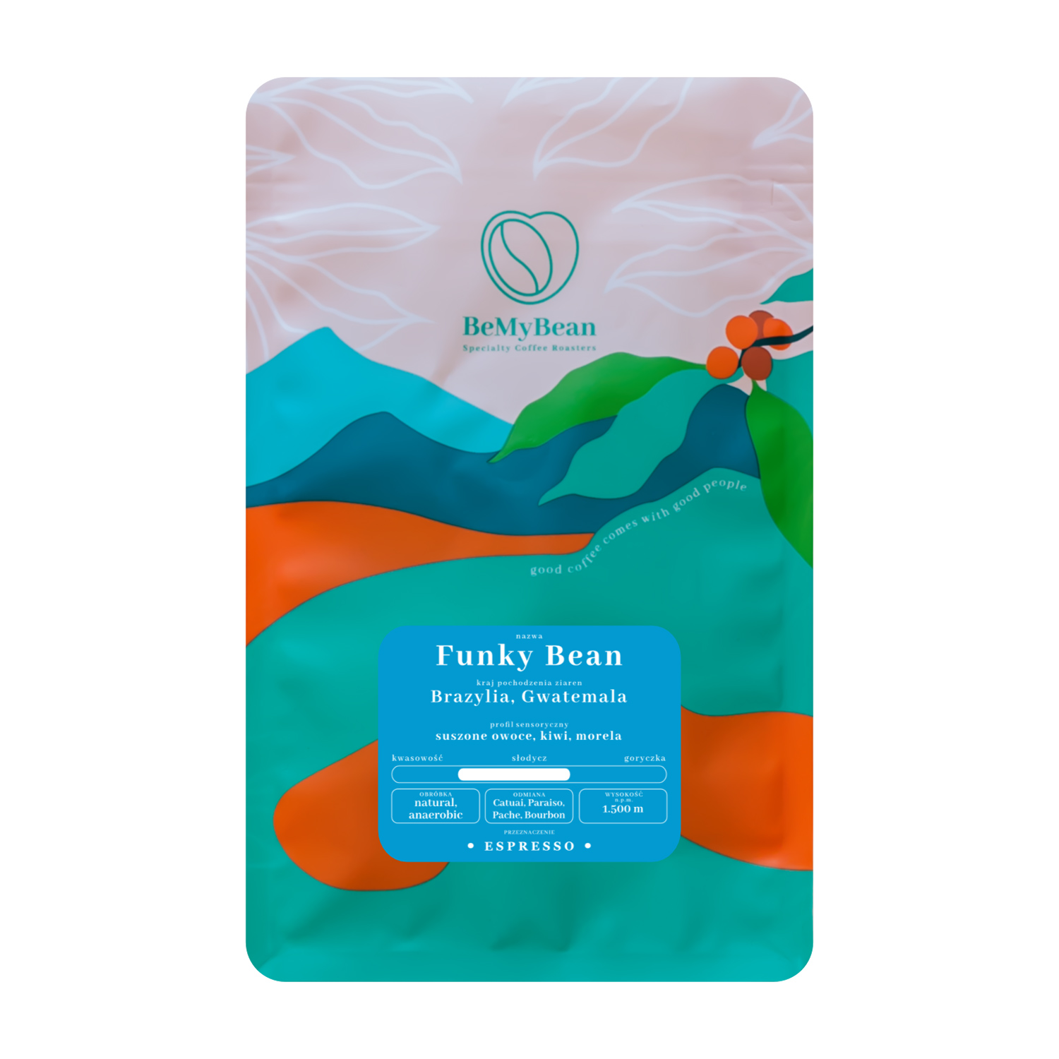 BeMyBean - kawa ziarnista Funky Bean Espresso 1 kg