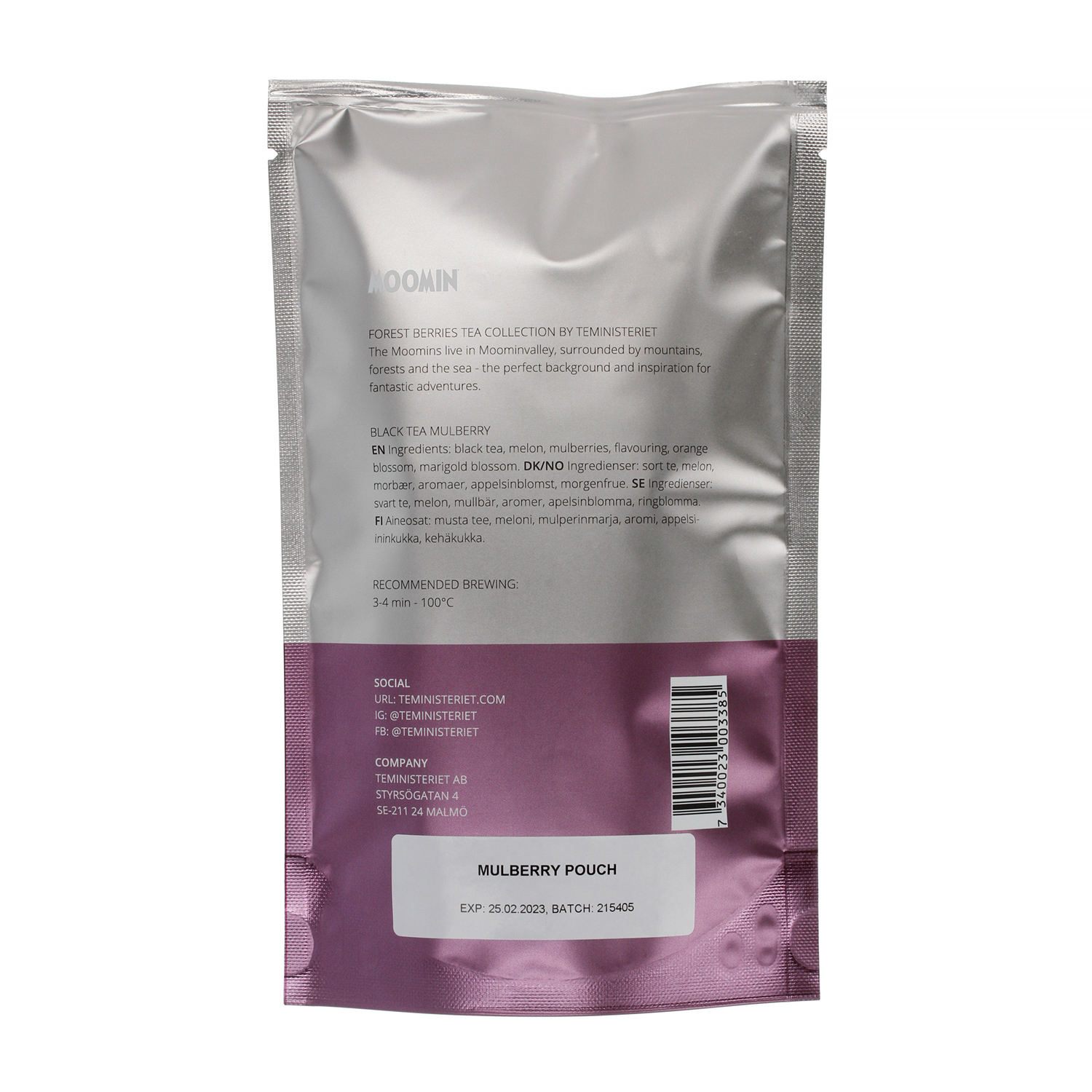 Teministeriet - Moomin Black Tea Mulberry - Loose Tea 100g - Refill