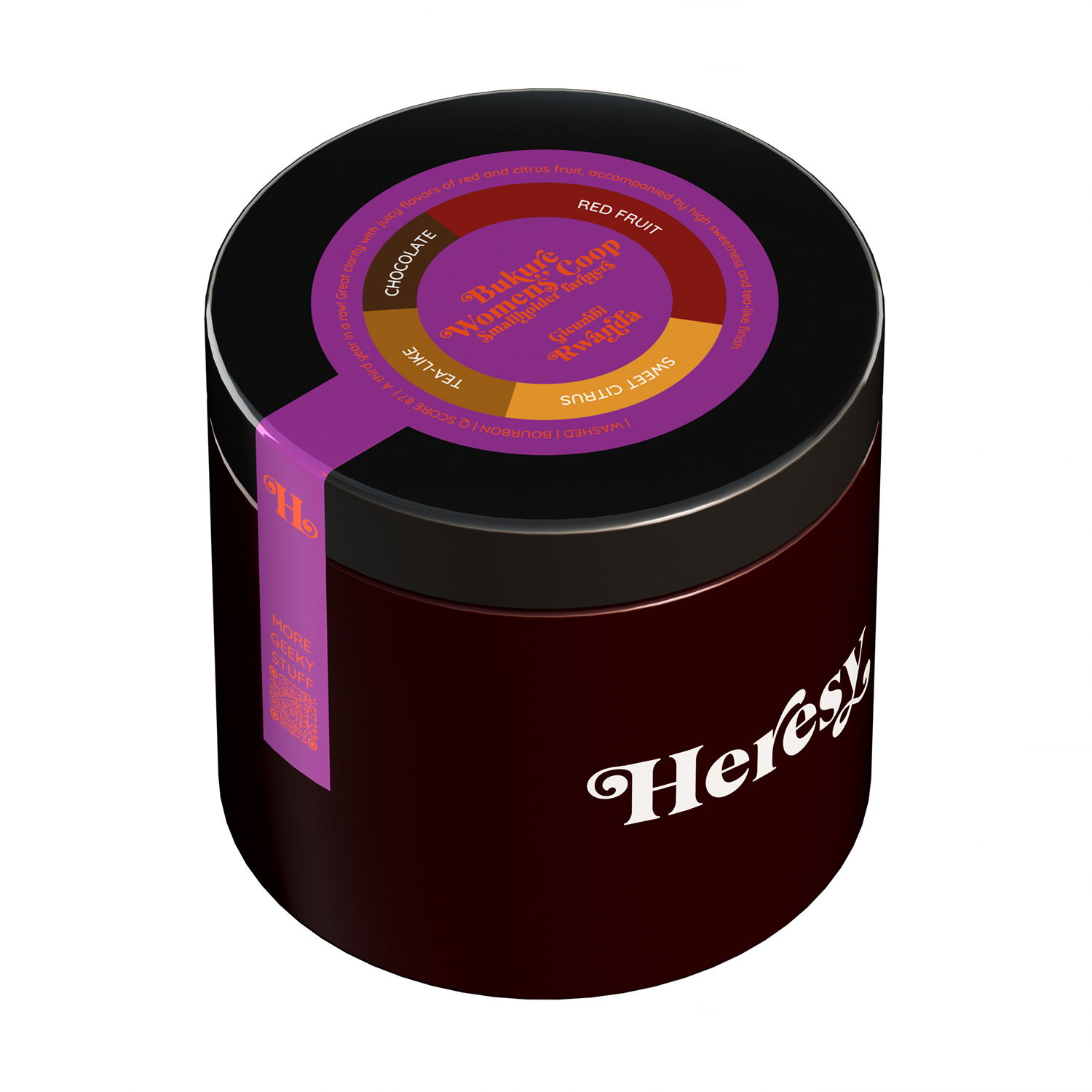 Heresy - kawa ziarnista Rwanda Bukure Womens Coop Natural Filter 252 g