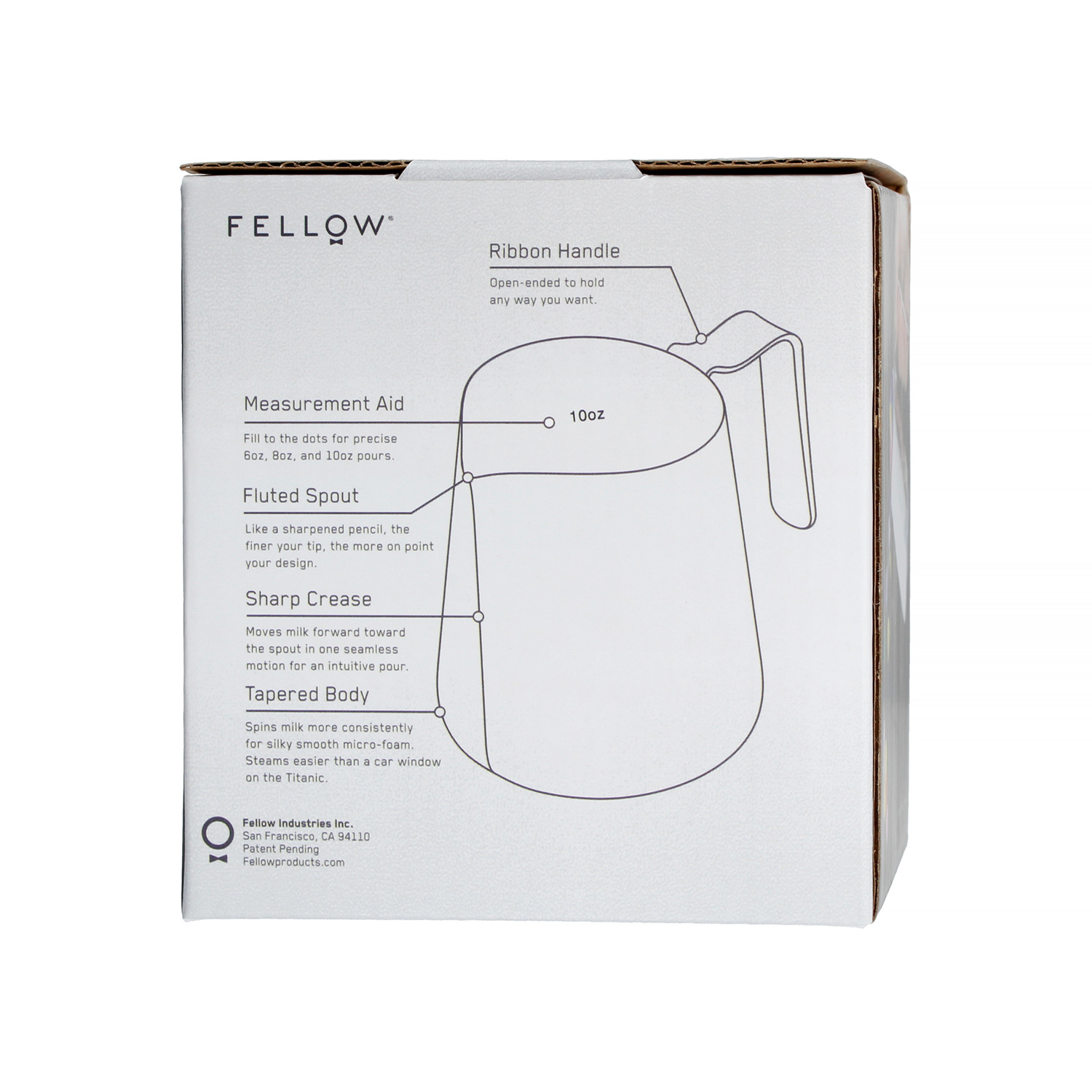 Fellow Eddy Pitcher - Dzbanek do mleka srebrny 350 ml