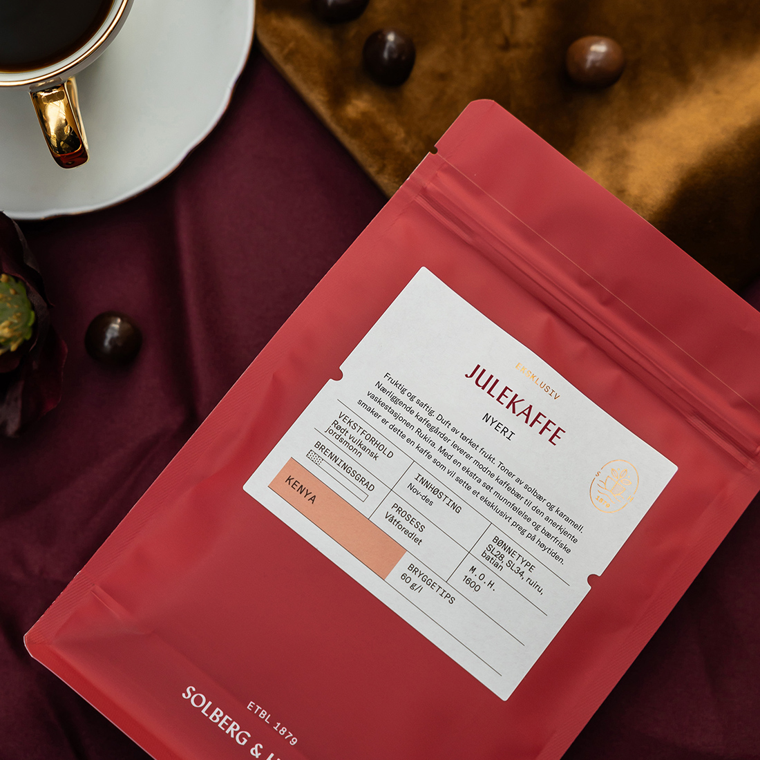 Solberg & Hansen - Eksklusiv Julekaffe Kenia Rukira Washed Filter 250g