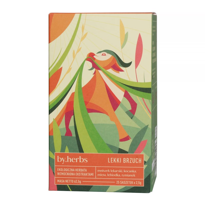 By.herbs - Lekki Brzuch - Herbata ziołowa z ekstraktami - 25 torebek