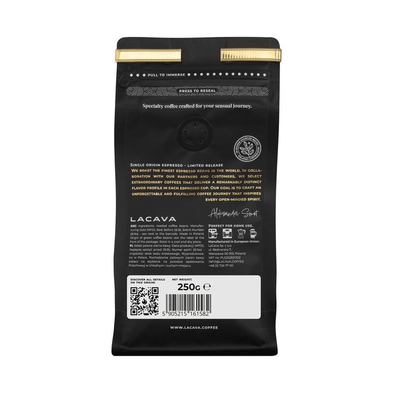 LaCava - Kolumbia El Rubi Washed Espresso 250g (outlet)