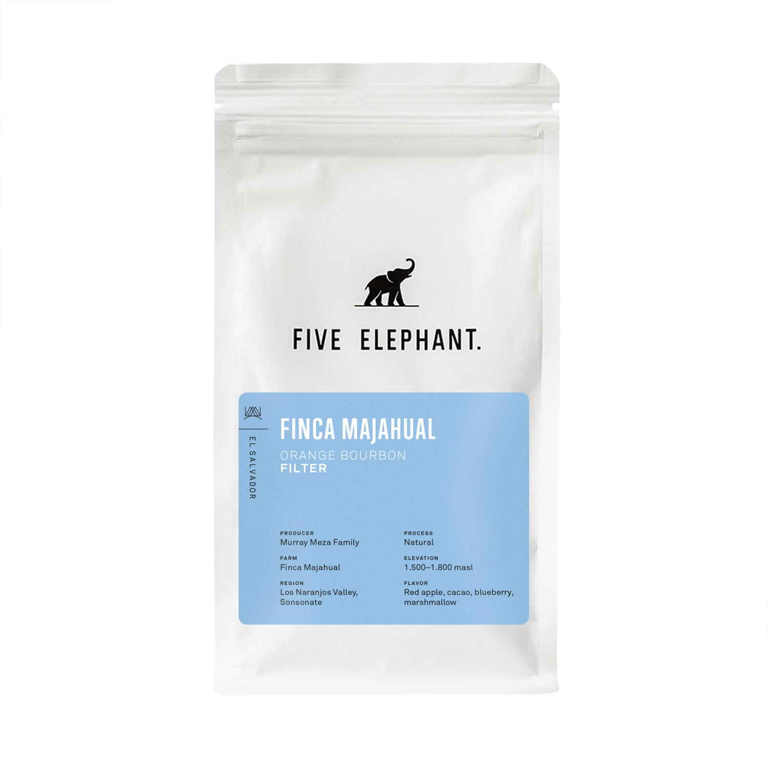 Five Elephant - kawa ziarnista Salwador Finca El Majahual Orange Bourbon Filter 250 g