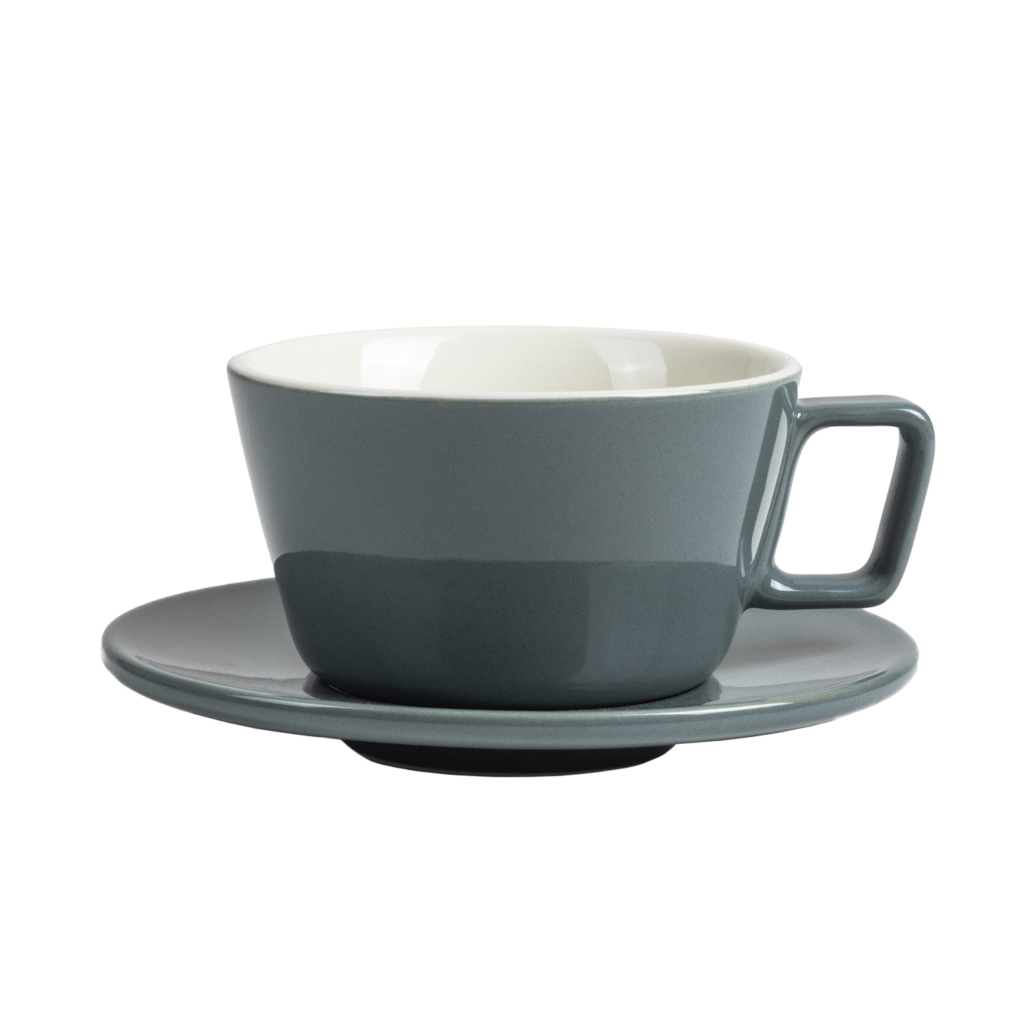 Espresso Gear - Cappuccino cup with saucer Peakabrew grey 250 ml