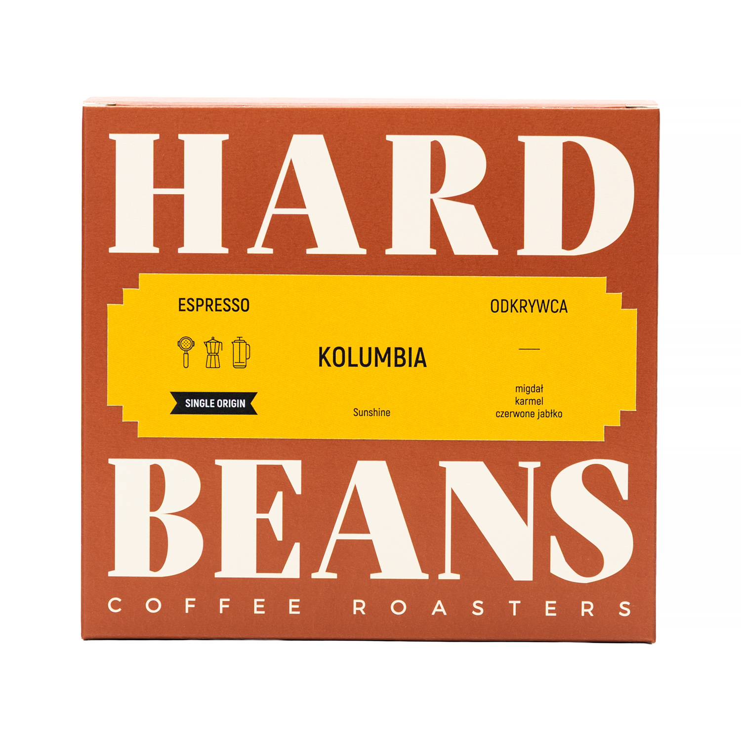 Hard Beans - kawa ziarnista Kolumbia Sunshine Espresso Espresso 250 g
