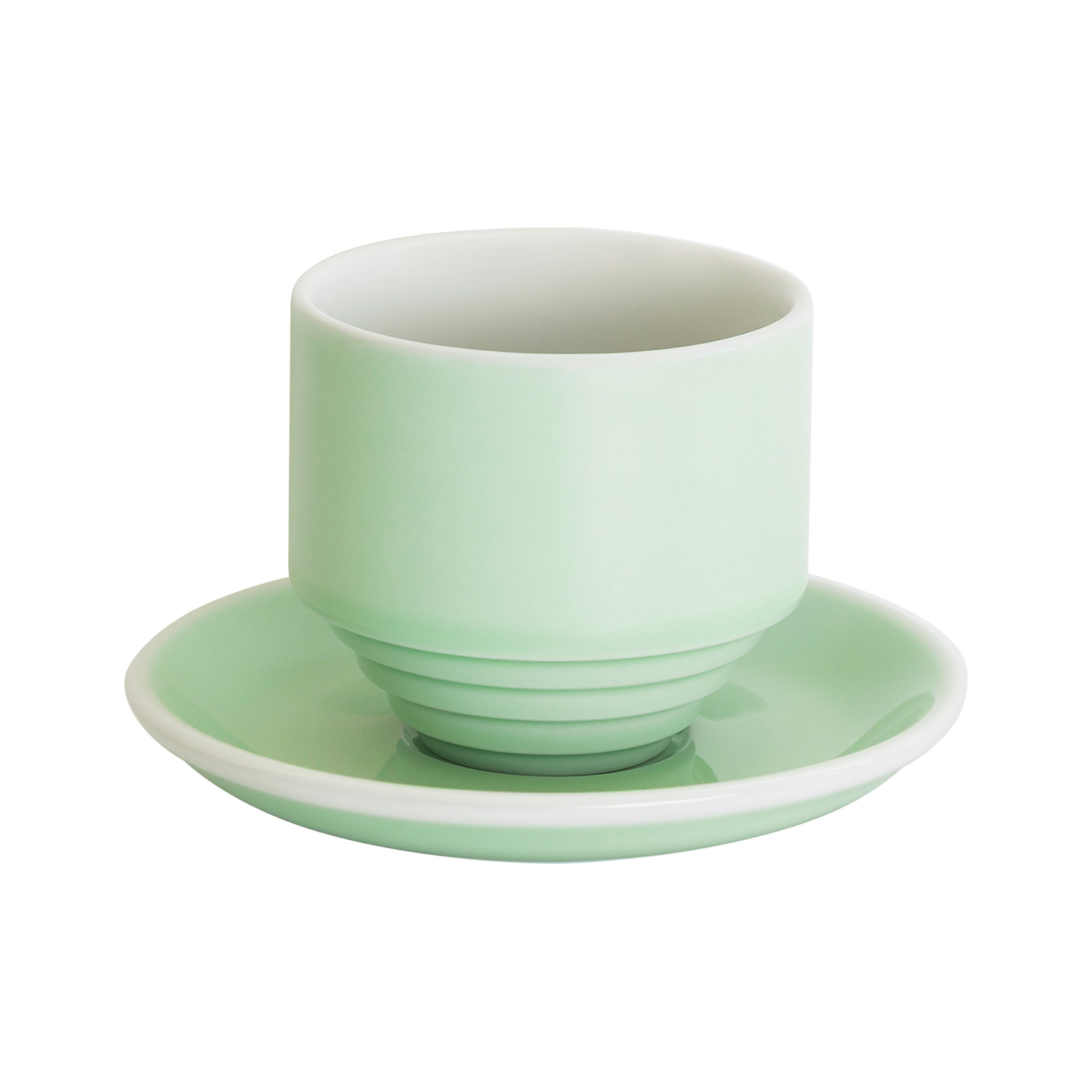 Loveramics Deco - Cupping bowl and saucer 200ml - Green