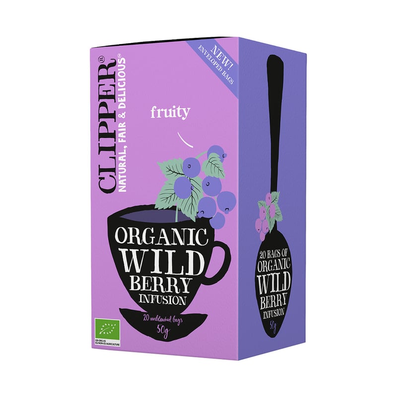 Clipper - Organic Wild Berry Infusion - Herbata 20 Torebek