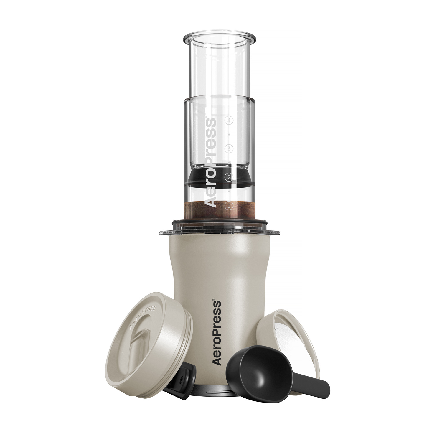 AeroPress Go Plus Coffee Maker Cream