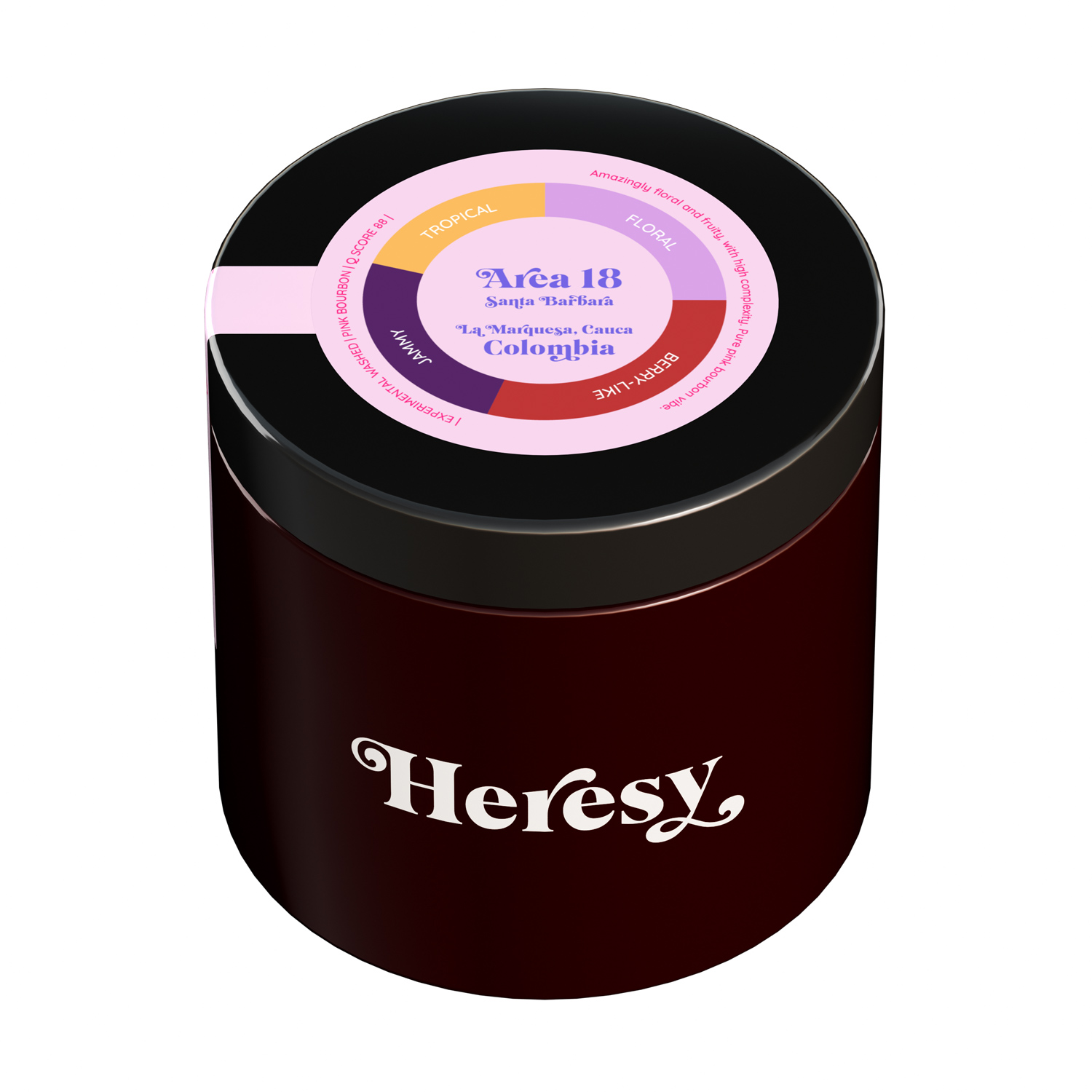 Heresy - Colombia Area 18 Pink Bourbon Experimental Washed Filter 252 g