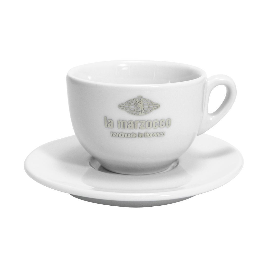 La Marzocco - zestaw 6 filiżanek ze spodkami do cappuccino 210 ml - biały