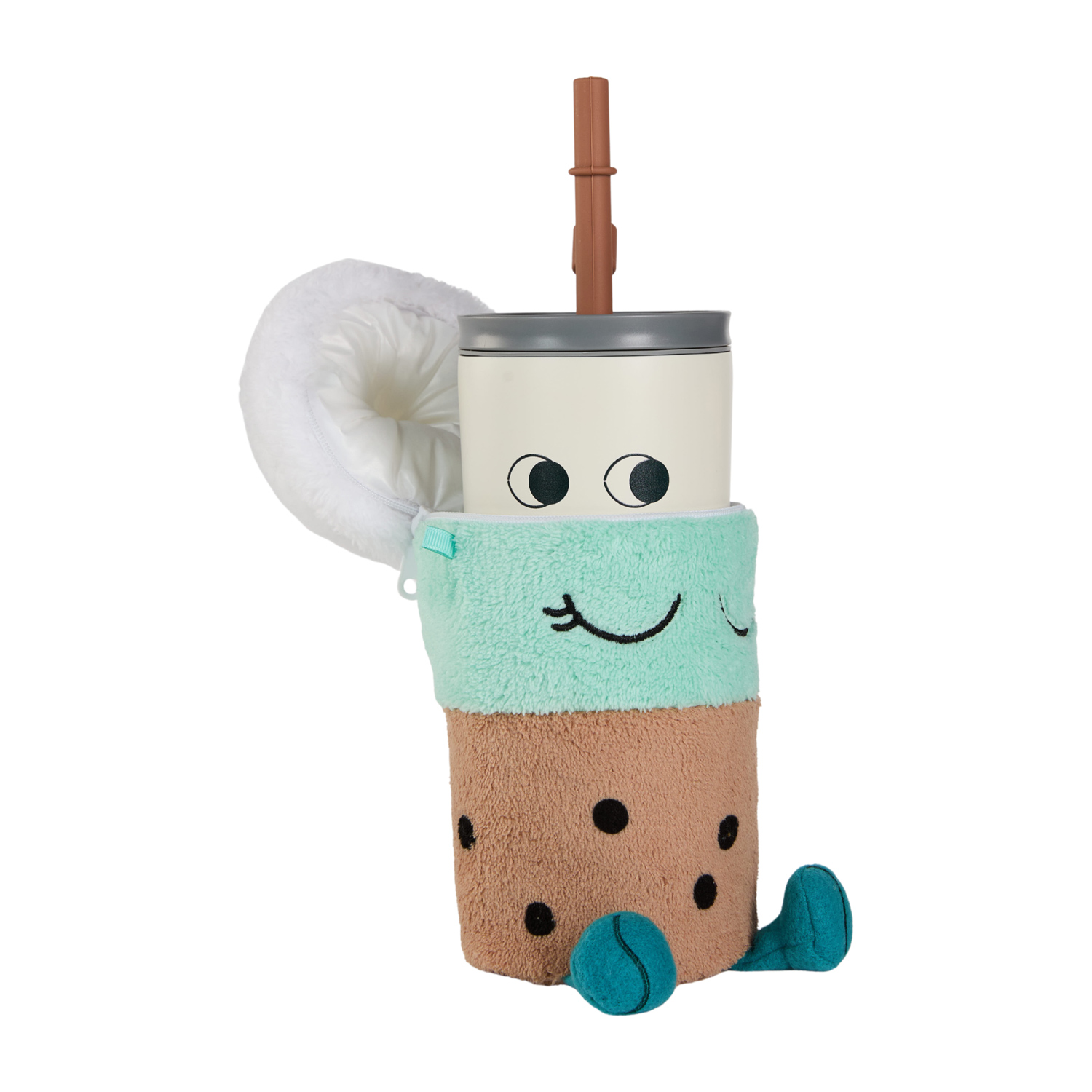 Asobu - Fuzzie Beanie - Kubek termiczny z pokrowcem pluszowym 360ml