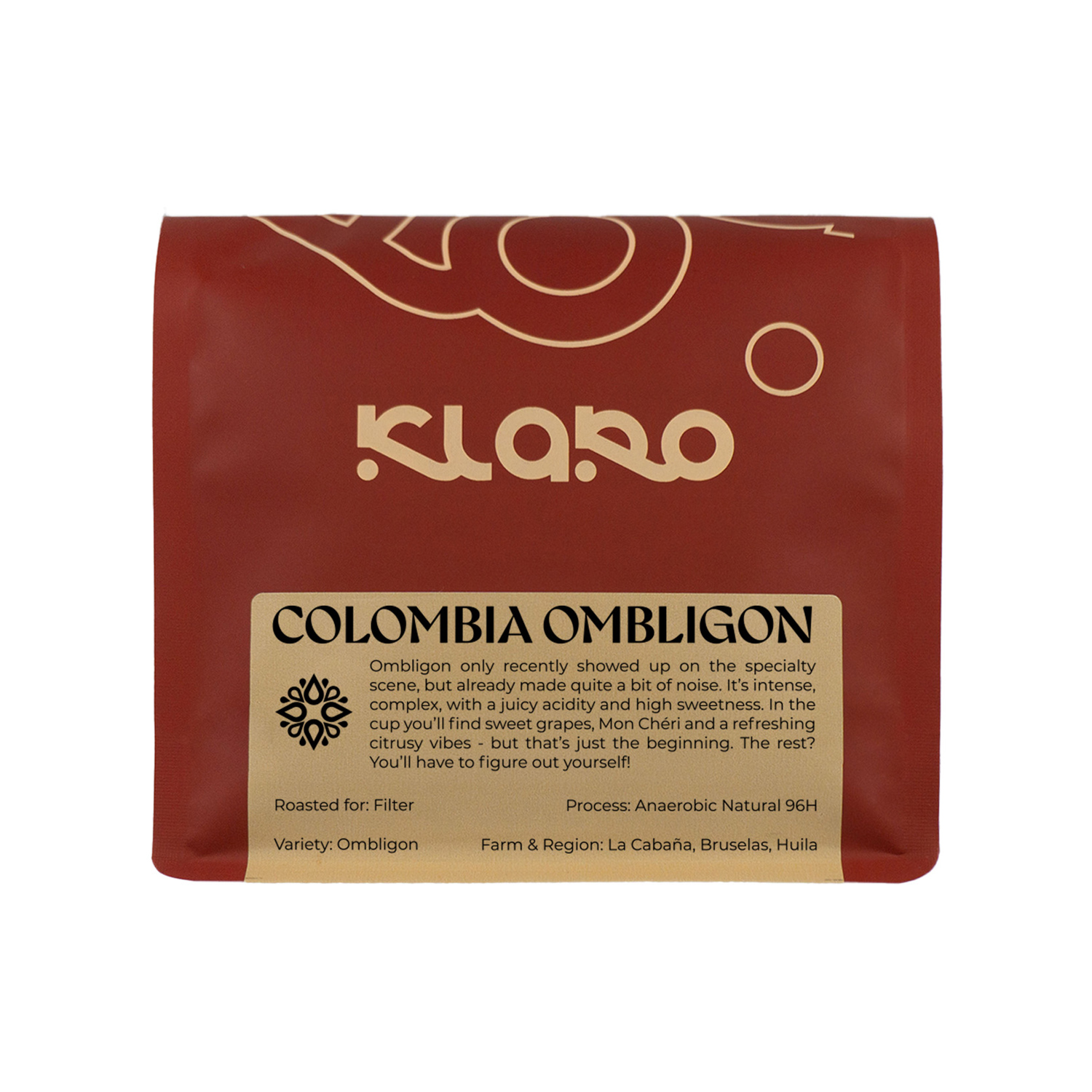 Klaro - kawa ziarnista Kolumbia Ombligon La ​​Cabaña Filter 200 g