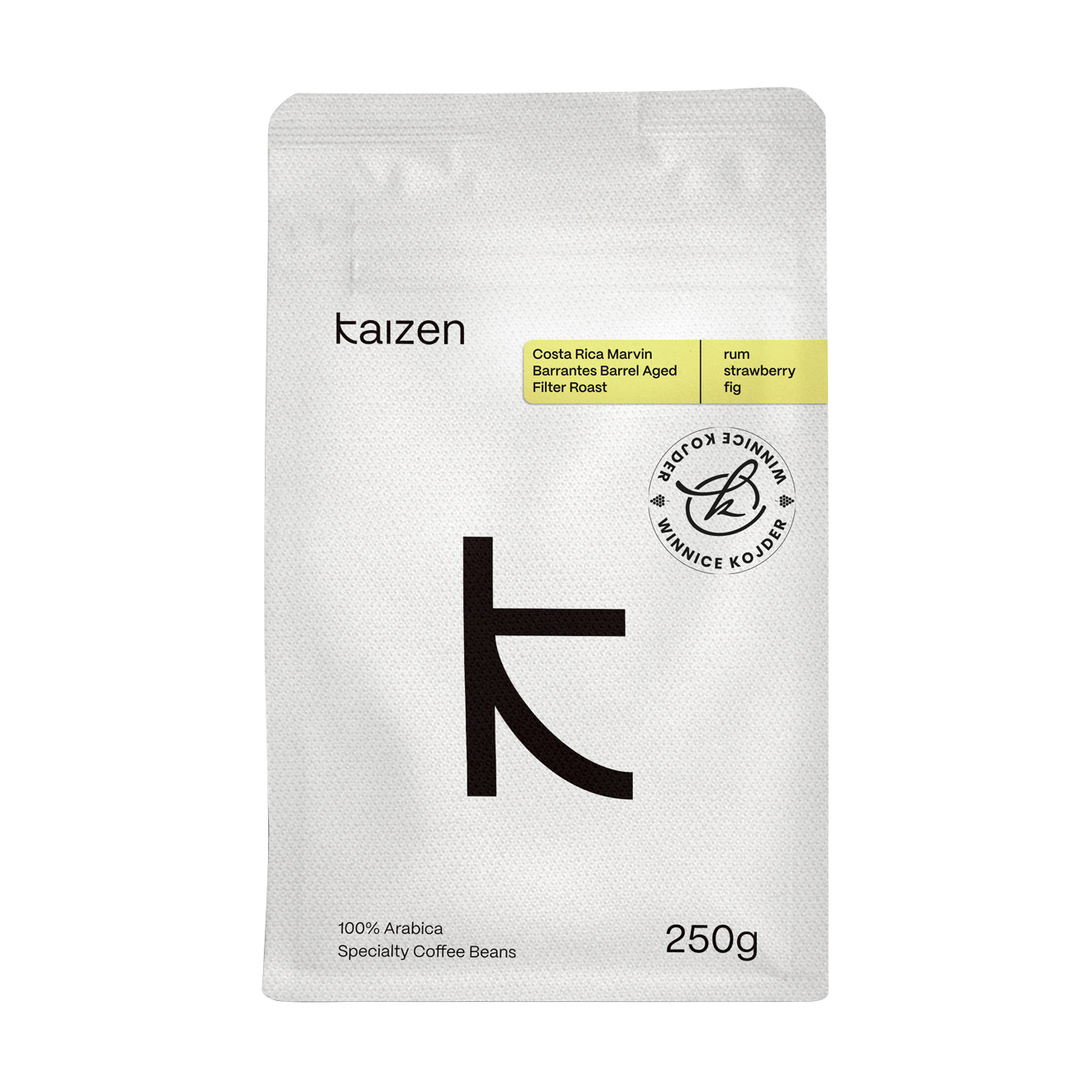 Kaizen - kawa ziarnista Kostaryka Marvin Barrantes x Winnica Kojder Sarchimor Barrel Aged Filter 250 g