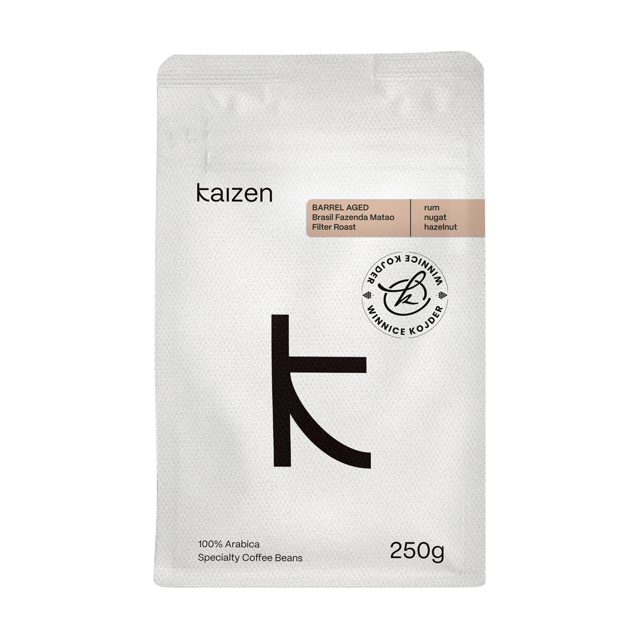 Kaizen - kawa ziarnista Brazylia Barrel Aged Fazenda Matao Natural Filter 250 g