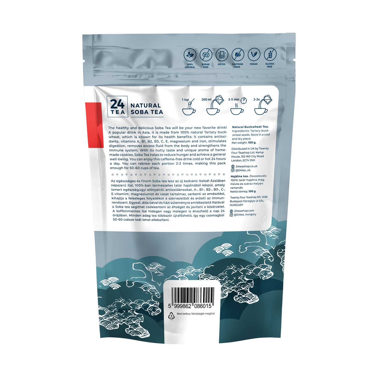24tea - Natural Soba Tea 100 g