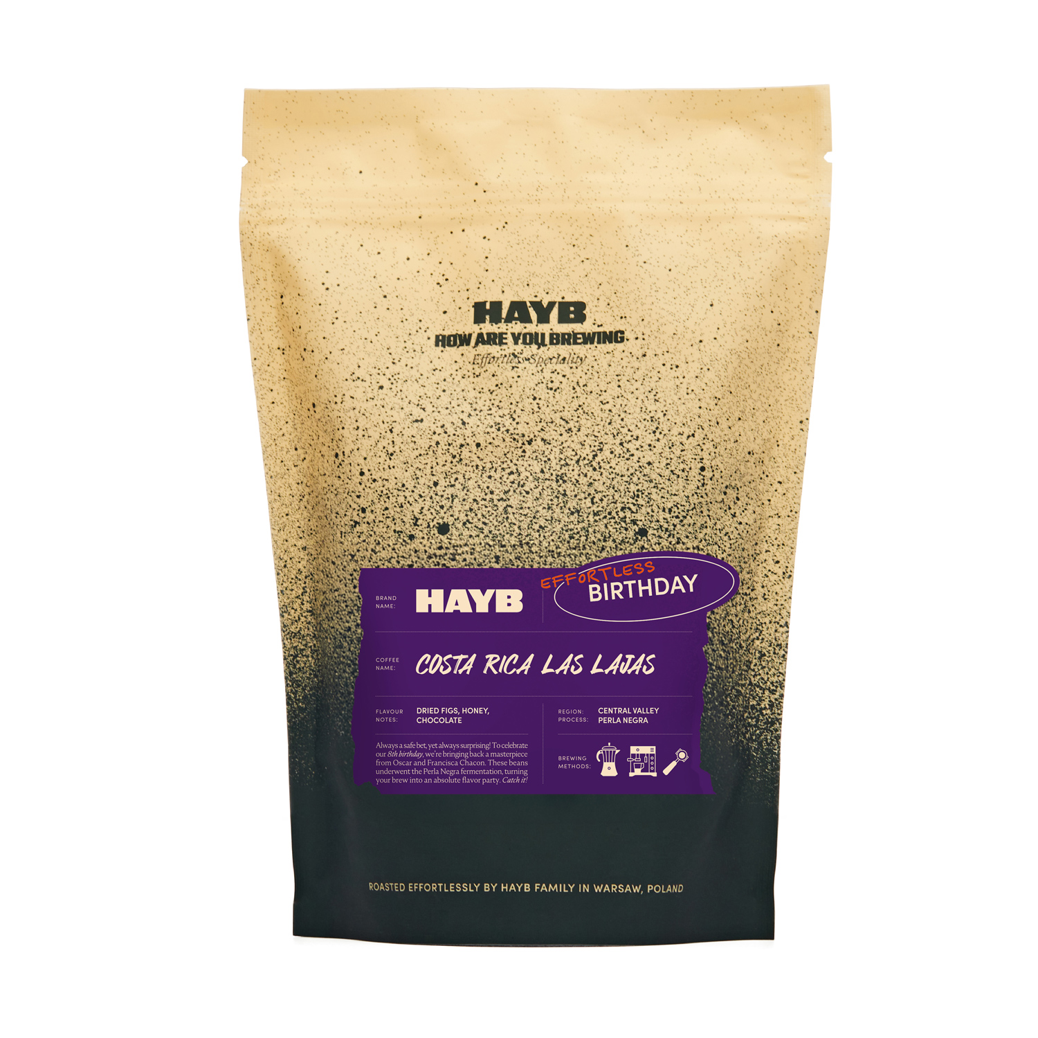 HAYB - Costa Rica Las Lajas Perla Negra Espresso 250 g